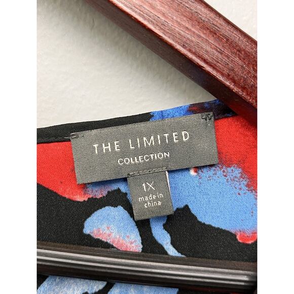 The Limited Collection‎ Blouse Womens Plus size 1X Bold Floral Shirt Career - Picture 4 of 8